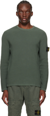 STONE ISLAND KHAKI PATCH SWEATER