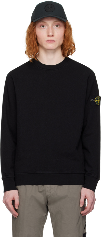 STONE ISLAND BLACK PATCH SWEATSHIRT