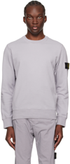 Stone Island Badge Crew Neck Sweater In V0064 Dust