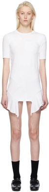 Open Yy Paneled Mini Dress In White