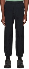 Stone Island Black Patch Sweatpants In V0029 Black