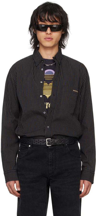 Isabel Marant Black Jasolo Shirt In Black Midnight Bkmd