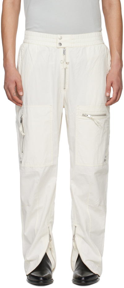 ISABEL MARANT OFF-WHITE NIELS CARGO PANTS