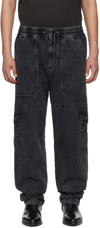 ISABEL MARANT BLACK VANNI CARGO PANTS