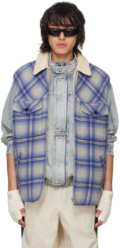 ISABEL MARANT BLUE KIRANEO VEST