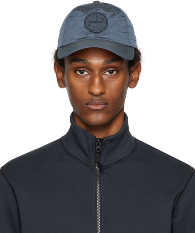 Stone Island Navy Nylon Metal Cap In V0024 Dark Blue | ModeSens