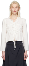 Open Yy Ssense Exclusive White Blouse In White