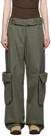 Open Yy Ssense Exclusive Khaki Cargo Pants In Khaki