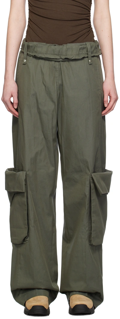 Open Yy Ssense Exclusive Khaki Cargo Pants