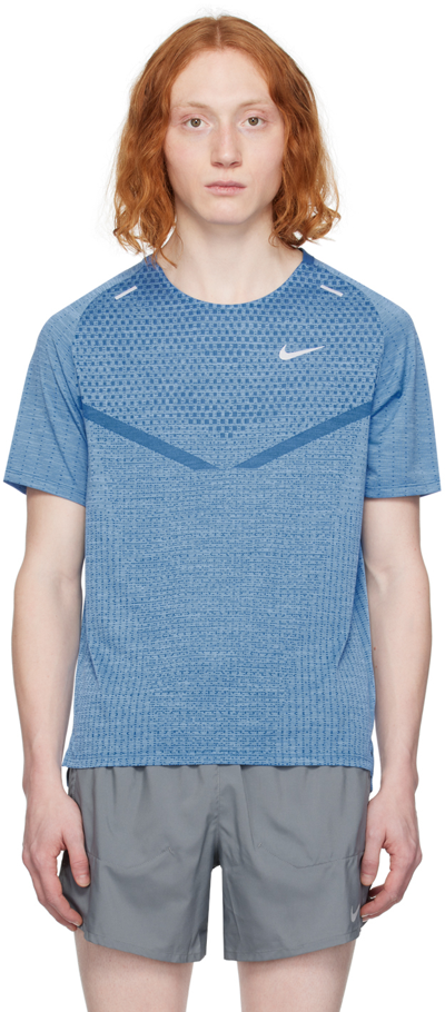 Nike Blue Technit Ultra T-shirt In Star Blue/reflective