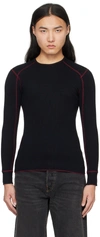 Carson Wach Black K3 Long Sleeve T-shirt In Black / Barolo