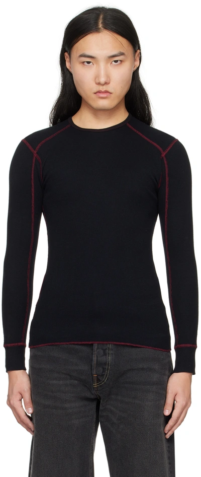 Carson Wach Black K3 Long Sleeve T-shirt In Black / Barolo