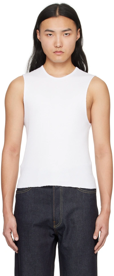 Carson Wach White K2 Tank Top In Optic White