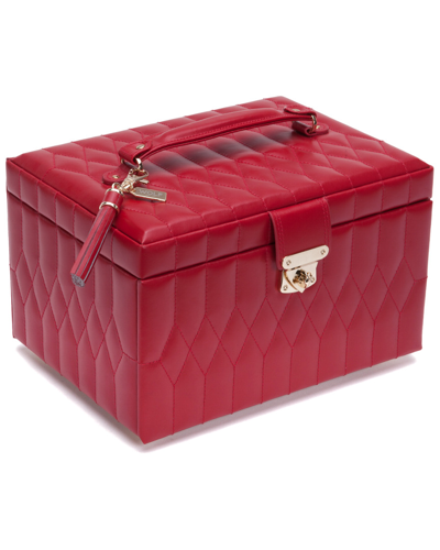 Wolf 1834 Caroline Medium Jewelry Case In Red