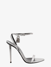 TOM FORD TOM FORD WOMAN SANDALS WOMAN SILVER SANDALS