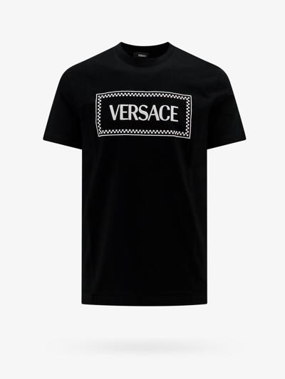 Versace Man T-shirt Man Black T-shirts