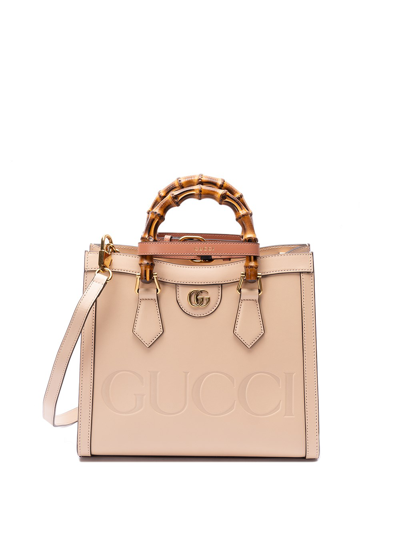 Gucci Diana` Tote Bag In Beige