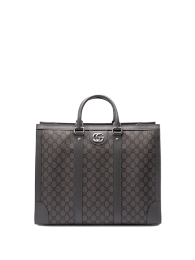 Gucci `ophidia` Large Tote Bag In Grey