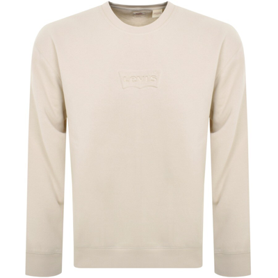 Levi's Levis Relaxed Graphic Sweatshirt Beige In Neutral