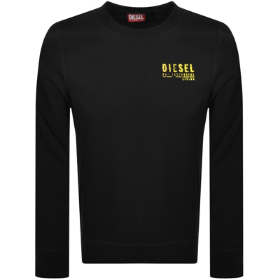 Diesel S Ginn K42 Logo Sweatshirt Black