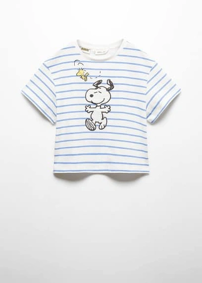 Mango Kids' Snoopy Printed T-shirt Off White