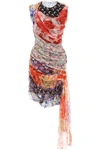 Marine Serre Regenerated Scarves Dress In Multicolor
