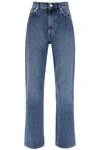 Loulou Studio Light Blue Wular Jeans In Blue