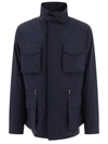 Dolce & Gabbana Technical Fabric Safari Jacket In Blue