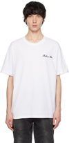 BALMAIN WHITE EMBROIDERED T-SHIRT