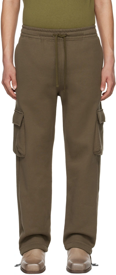 John Elliott Brown Corpus Cargo Sweatpants In Cedar