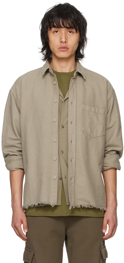 John Elliott Tan Hemi Oversized Shirt