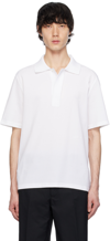 Lanvin Cotton Polo Shirt In White