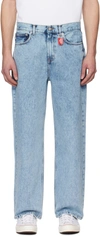 FIORUCCI BLUE ANGELS PATCH JEANS