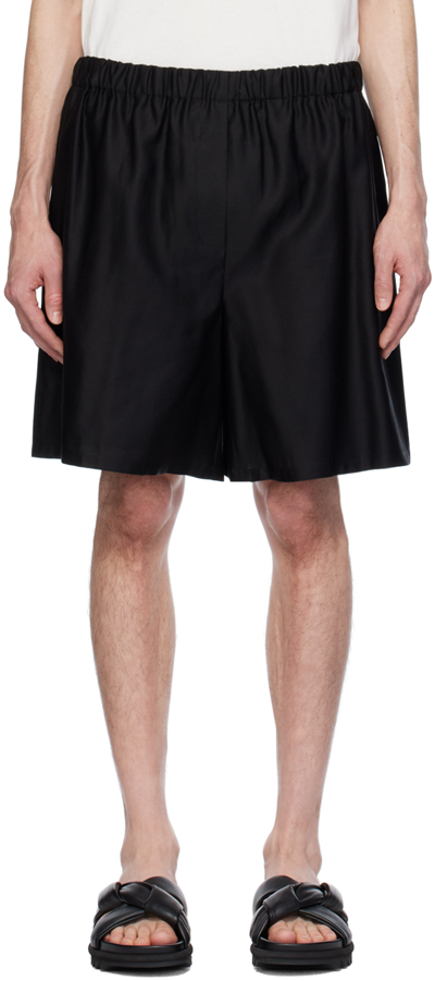 Max Mara Black Piadena Shorts In 002 Black
