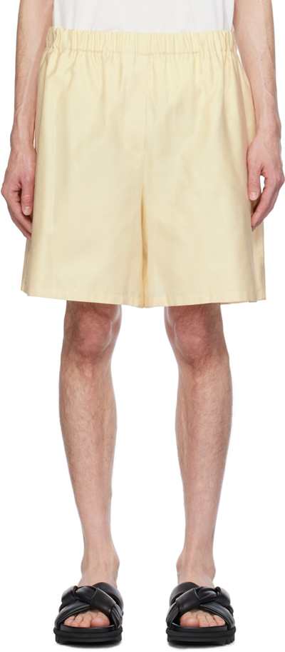 Max Mara Off-white Piadena Shorts In 001 Ivory