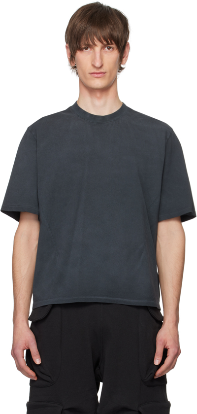 Entire Studios Black Dart T-shirt In Washed Black