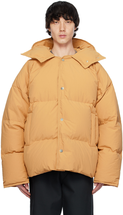 Nanushka Orange Jolyn Down Jacket In Biscuit