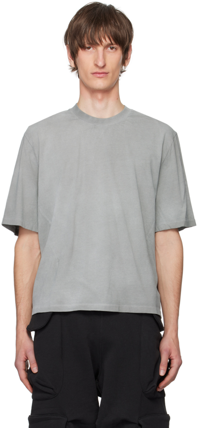 Entire Studios Gray Dart T-shirt In Grey