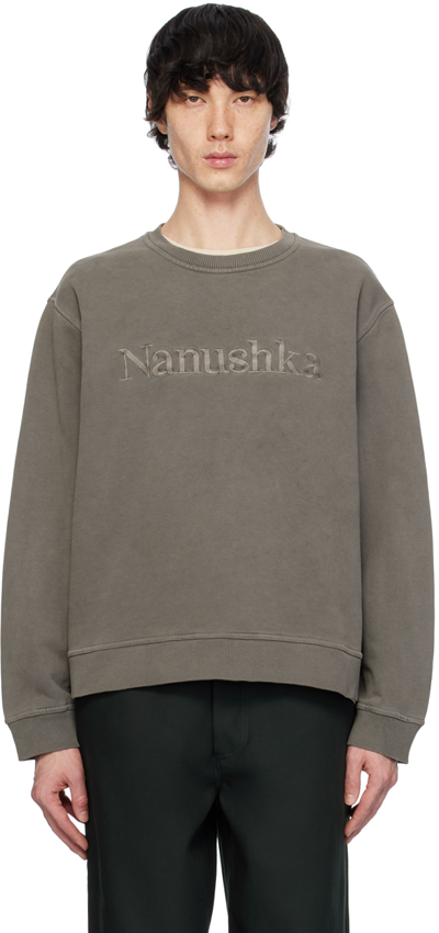 Nanushka Grey Mart Sweatshirt In Asphalt