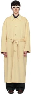 Nanushka Beige Lucian Coat In Creme