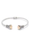 Samuel B. Twisted Bangle Bracelet In Silver And Gold