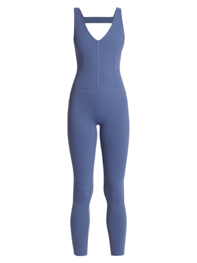Fp Movement Never Better Strappy Back Jumpsuit In Summer Blueberry