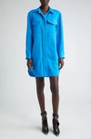 Alexander Mcqueen Chemise En Laine In Lapis Blue