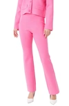 Endless Rose Flare Knit Pants In Pink
