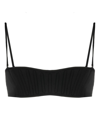 Mugler Black Corset Bikini Top In Black