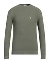 Avignon Man Sweater Military Green Size S Cotton