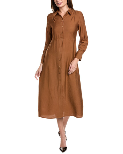 Anna Kay Merly Shirtdress In Brown