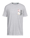 Grey Daniele Alessandrini Man T-shirt Light Grey Size Xl Cotton