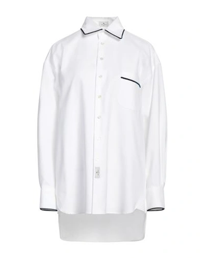Etro Woman Shirt In White Cotton