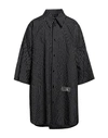 Mm6 Maison Margiela Man Shirt Black Size S Cotton, Polyester In Black